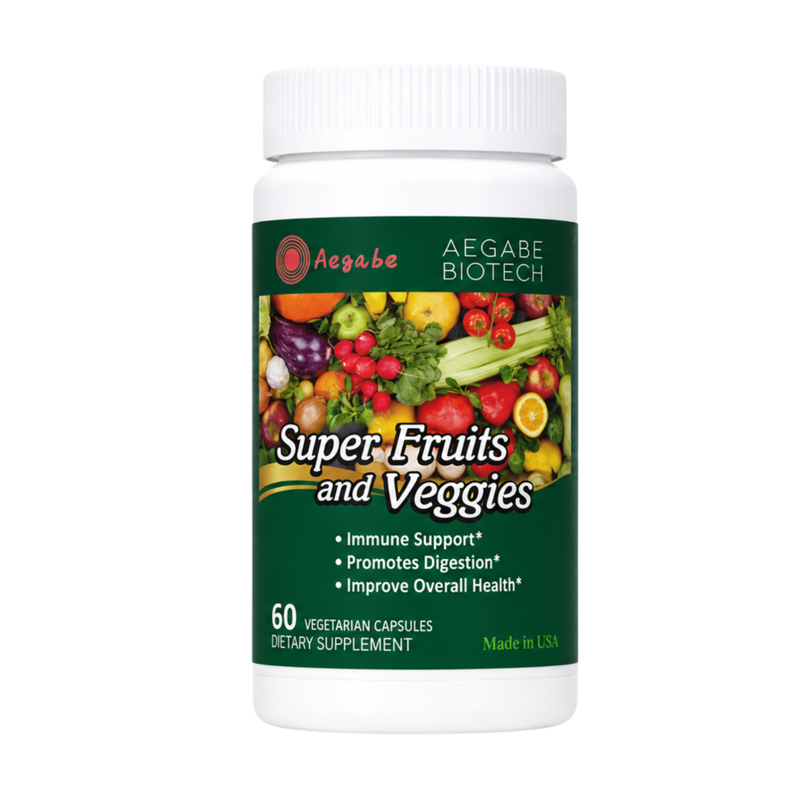 Super Fruits and Veggies(60-day supply，New Packaging）
